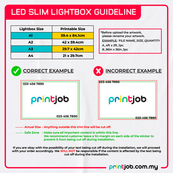 LED Slim Lightbox Poster LED Slim Lightbox Poster
